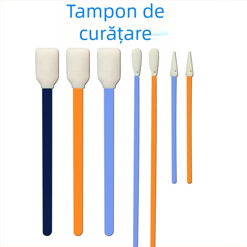 Bețișor de curățare a duzelor pentru imprimantă industrială inkjet, anti-static, burete absorbant ulei, portocaliu-roșu și albastru