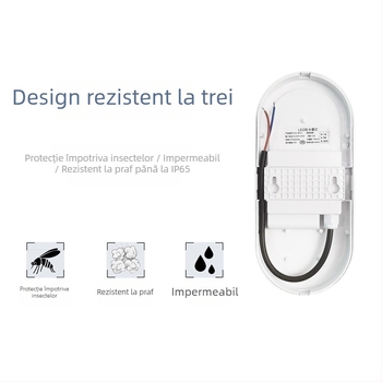 Lampa de perete LED cu întrerupător inductiv, 220V, stil modern minimalist, interior