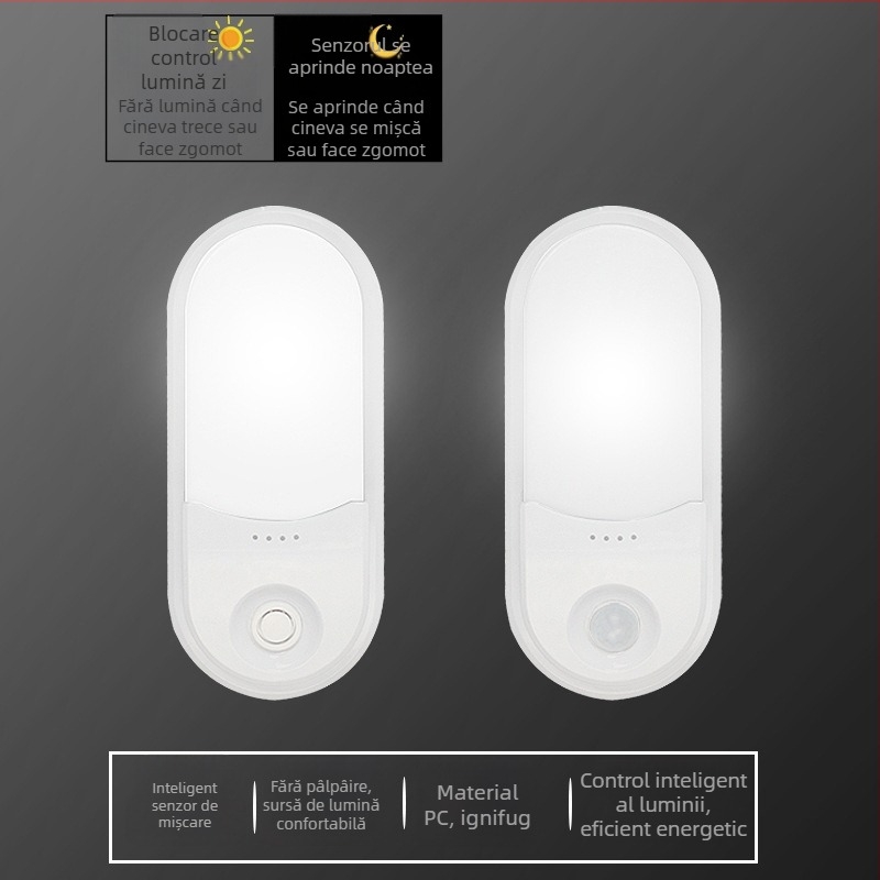 Lampa de perete LED cu întrerupător inductiv, 220V, stil modern minimalist, interior
