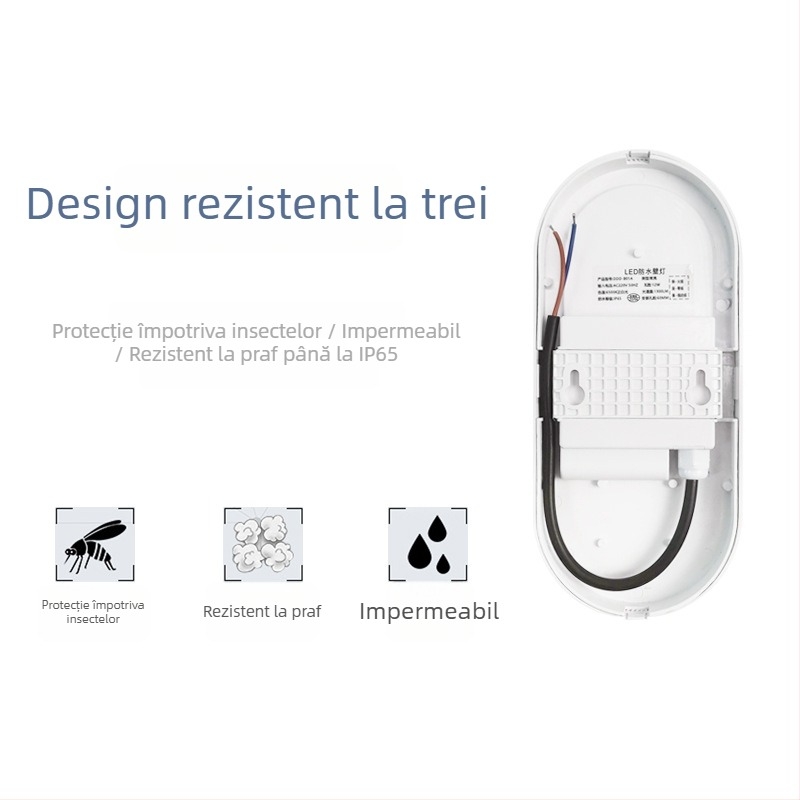 Lampa de perete LED cu întrerupător inductiv, 220V, stil modern minimalist, interior