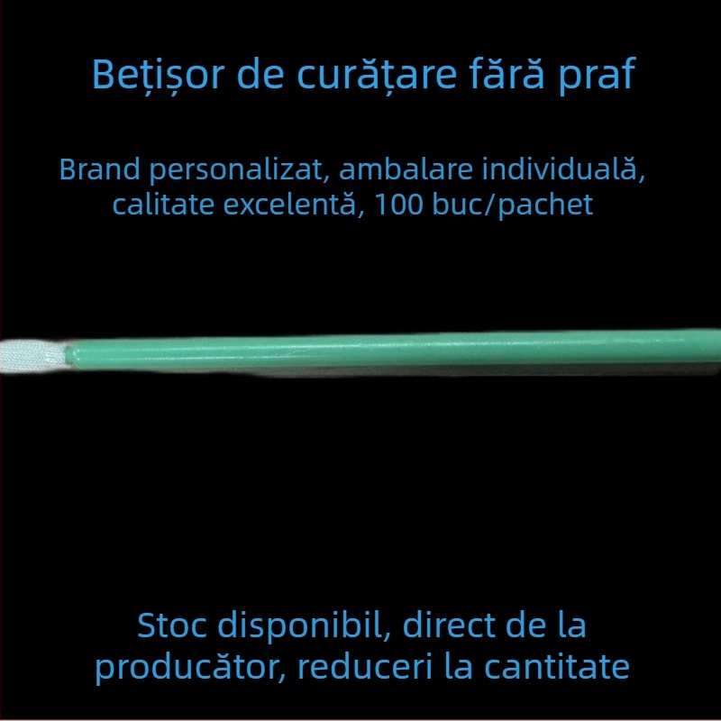 HX501B bețișor de bumbac cu cap textil, antistat, pentru purificare fără praf, de unică folosință