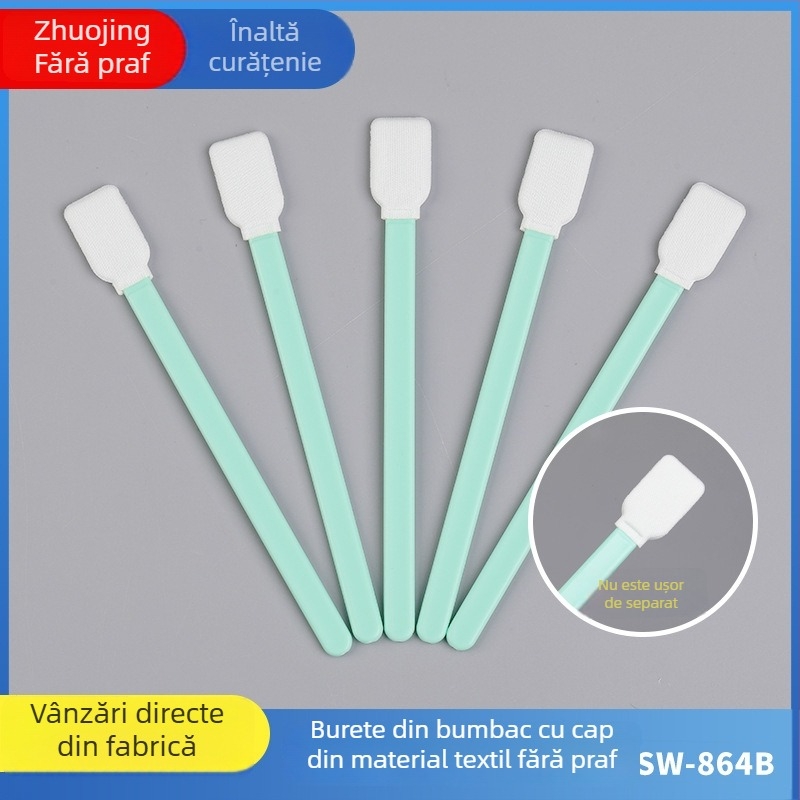 Bețișoare din bumbac 864B pentru curățare, bețișoare industriale antistatice, sterile și absorbante, 100 buc./pachet
