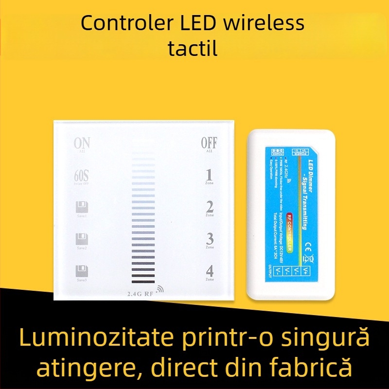 Dimer LED tactil, tip 86, pentru bandă LED monocromă