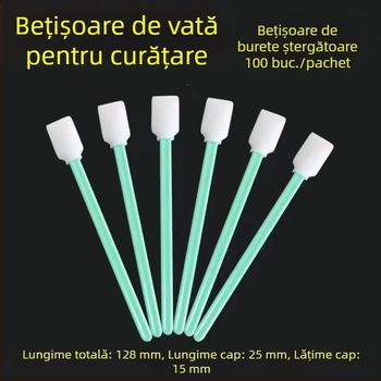 Tampon de curățare pentru obiectiv, fără praf, cu duză și cap de burete
