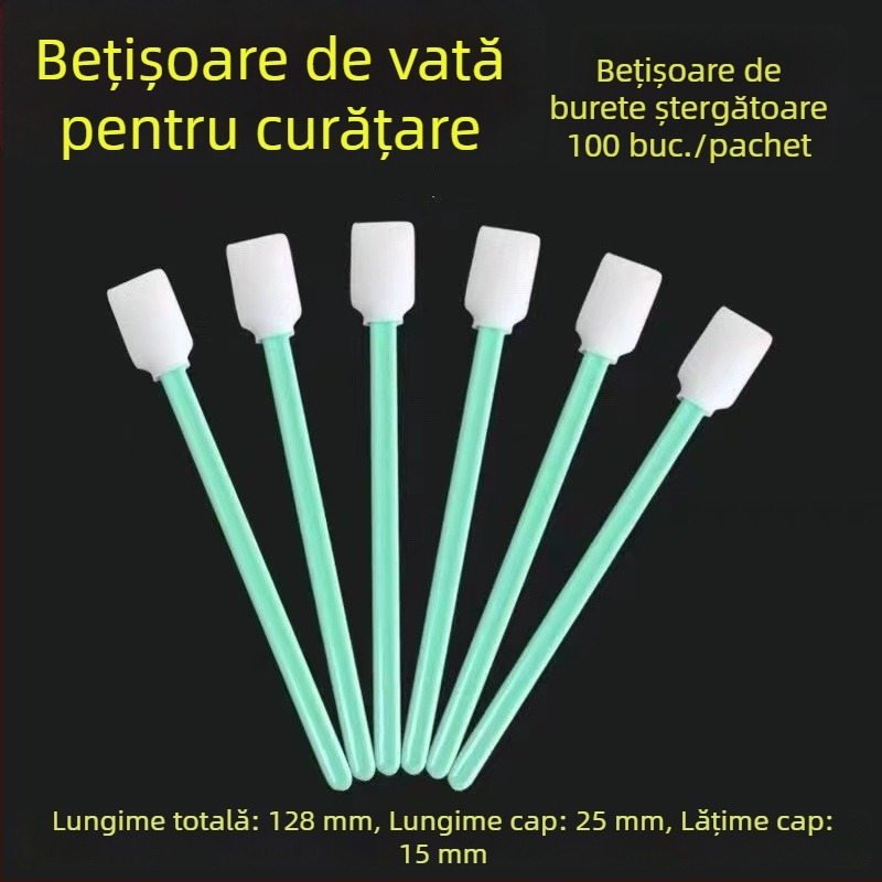 Tampon de curățare pentru obiectiv, fără praf, cu duză și cap de burete
