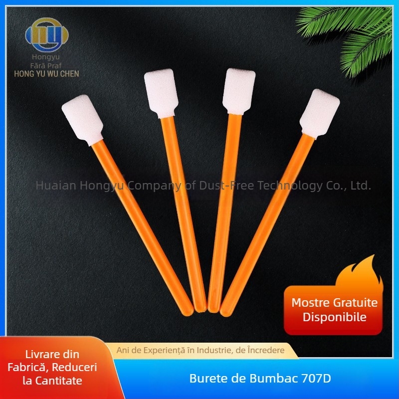 Tampon cu burete dublu strat, fără praf, pentru curățarea electronicelor, 50 buc./ambalaj