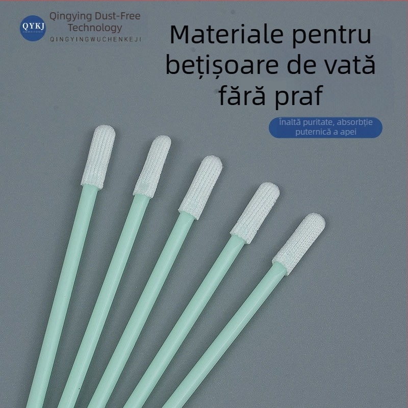 Tampoane de bumbac fără praf și bețișoare de curățare cu cap de material pentru capul de imprimantă 826B și lentile