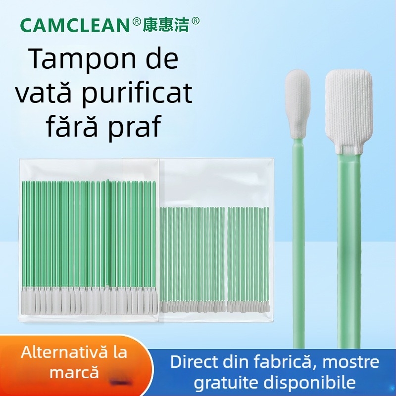 Bețișoare de curățare fără praf pentru camere curate și laborator, Clasa 100/1000
