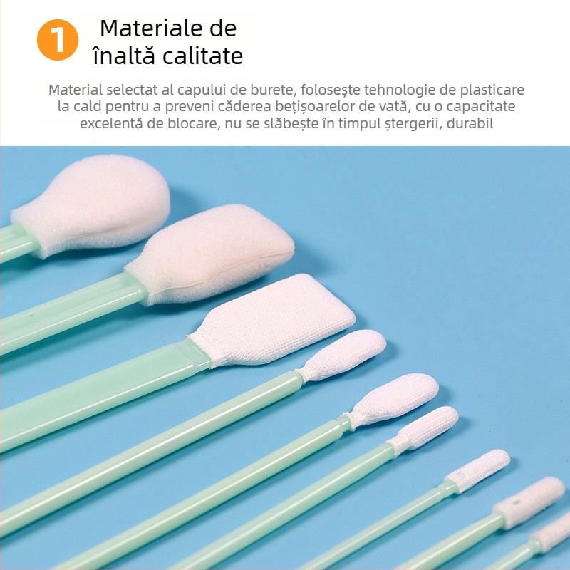 Tampon de curățare fără scame pentru lentila laserului, duza mașinii de vopsire și burete de curățare a cernelii