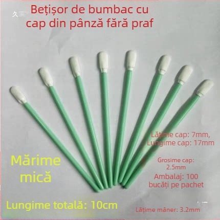 Bețișoare din bumbac cu vârfuri din material textil fără praf, pentru curățarea ecranelor electronice și a ochelarilor; bețișoare burete pentru curățare
