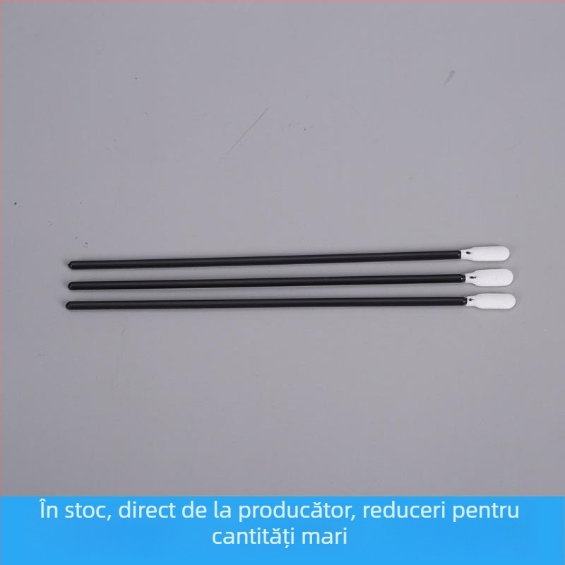 Hx857C Tijă neagră - tampon de curățare anticstatice industrial fără praf, bețișor de șters cu vârf electronic