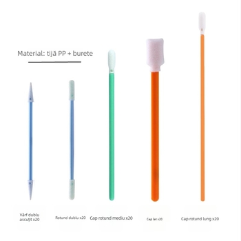 Set de tampoane din bumbac fără praf pentru curățarea instrumentelor de precizie – imprimante, obiective de cameră și suprafețe auto