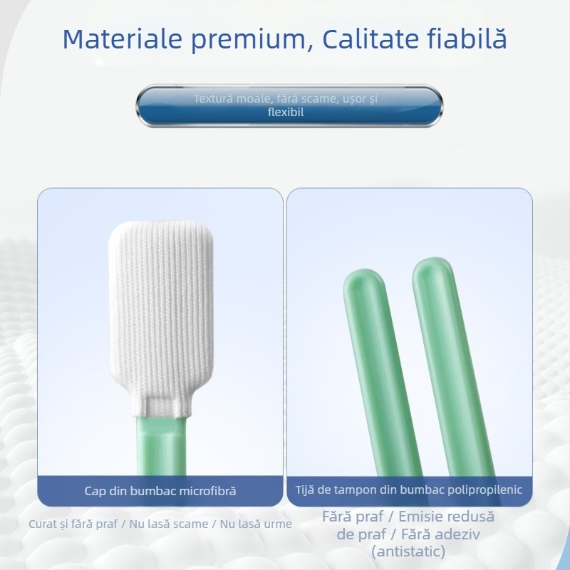 Tampon de curățare pentru încăperi curate, fără scame, cu fibră ultra-fină pentru electronice și semiconductori