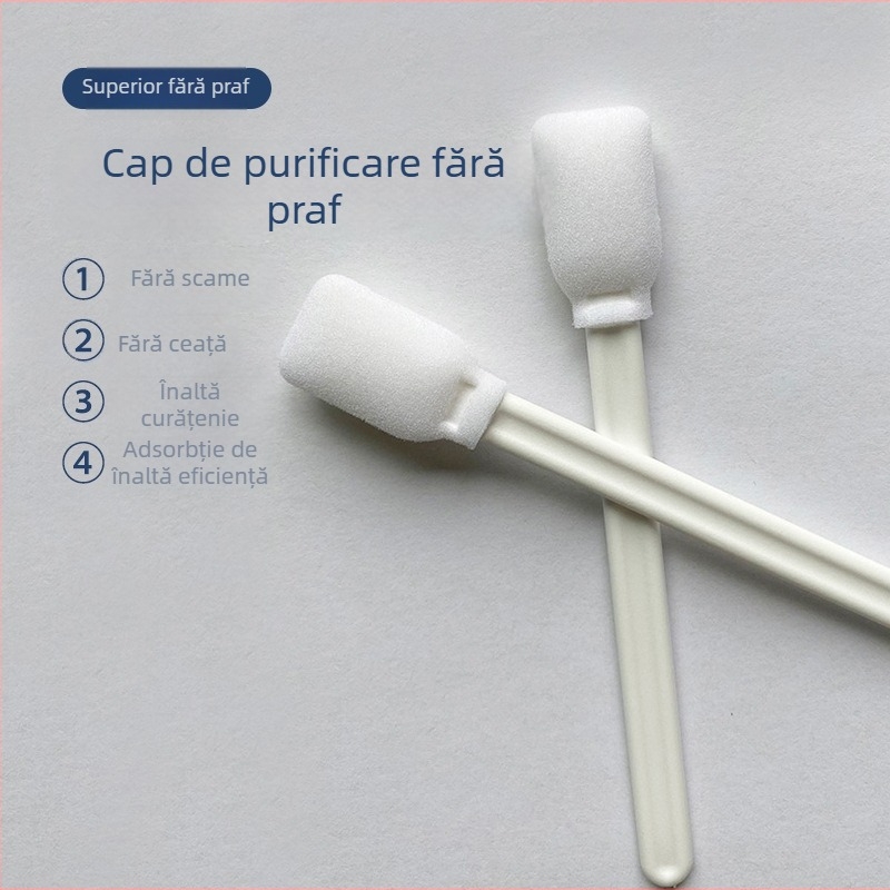 Bețișoare de bumbac cu vârf de burete 707C pentru curățarea electronică, fără praf, 100 buc.