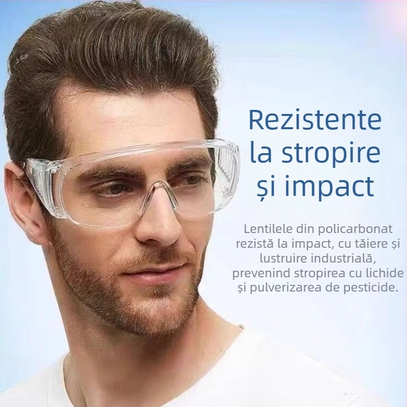 Ochelari de protecție pentru laborator, anti-stropire, anti-praf, anti-ceată, protecție împotriva vântului și nisipului