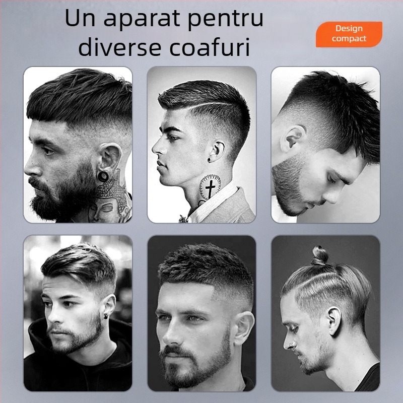 Mașină de tuns păr electrică, cu afișaj digital, reîncărcabilă, pentru uz casnic și îngrijire a animalelor de companie