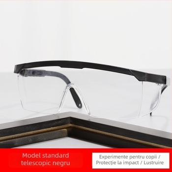Ochelari de protecție închiși, cu protecție sporită la praf și vânt pentru șlefuit și sudură; lentile PC, ramă PVC; potriviți pentru bărbați, femei și copii