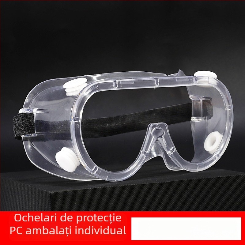 Ochelari de protecție închiși, cu protecție sporită la praf și vânt pentru șlefuit și sudură; lentile PC, ramă PVC; potriviți pentru bărbați, femei și copii