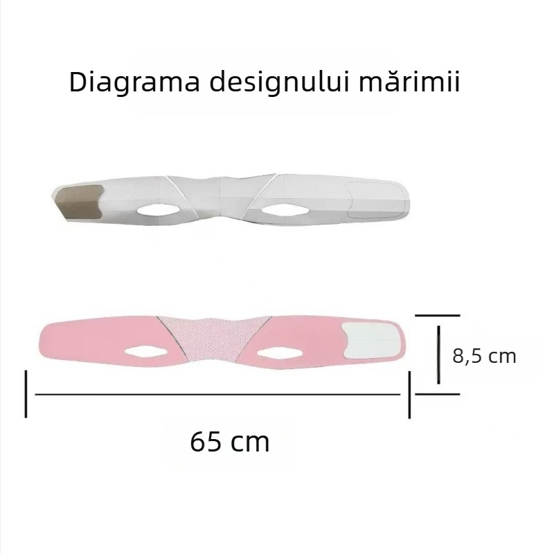 Mască facială pentru lifting și definire a feței cu linie în formă de V, pentru ridurile nazolabiale și dublă bărbie, mască nocturnă de modelare a feței