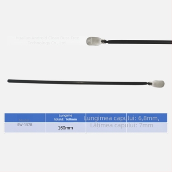 Bețe de curățare din bumbac fără praf pentru electronice, bețe de curățare antistatice pentru senzori SW-157B, 100 buc./pachet