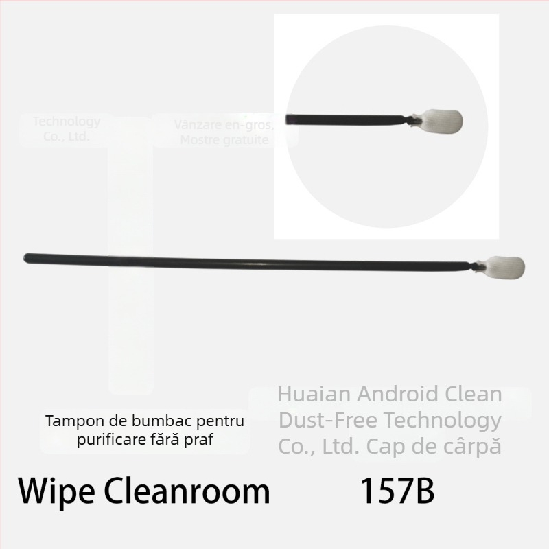 Bețe de curățare din bumbac fără praf pentru electronice, bețe de curățare antistatice pentru senzori SW-157B, 100 buc./pachet