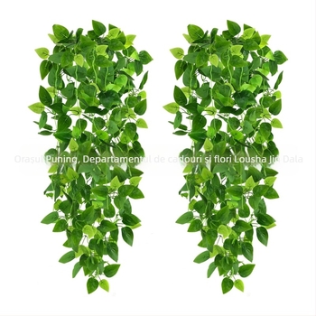 Pothos artificial pentru perete, cu ghiveci