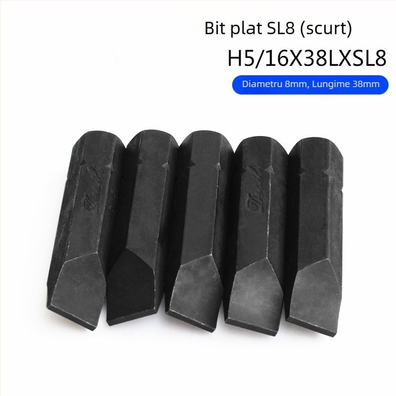 Yonai set de biti pentru șurubelniță cu impact – oțel S2, magnetice, cruce PH1 PH2 PH3 și bit drept, biți pneumatici pentru impact