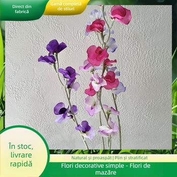 Flori de mătase pentru decorul sălii de nuntă – decor pentru culoar, flori artificiale cu o singură tulpină