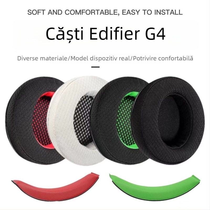 Perne pentru căști Edifier Hecate G4 – huse din piele și burete pentru gaming