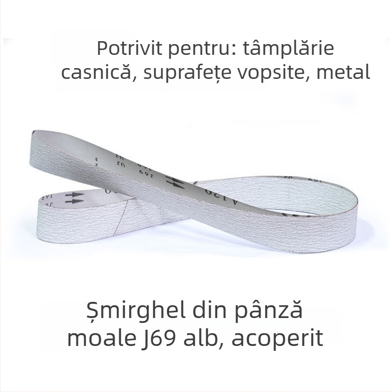 Bandă de șlefuit din oțel inoxidabil, personalizată, cu abrazive ceramice, zirconiu‑corund și oxid de siliciu (carbid de siliciu)