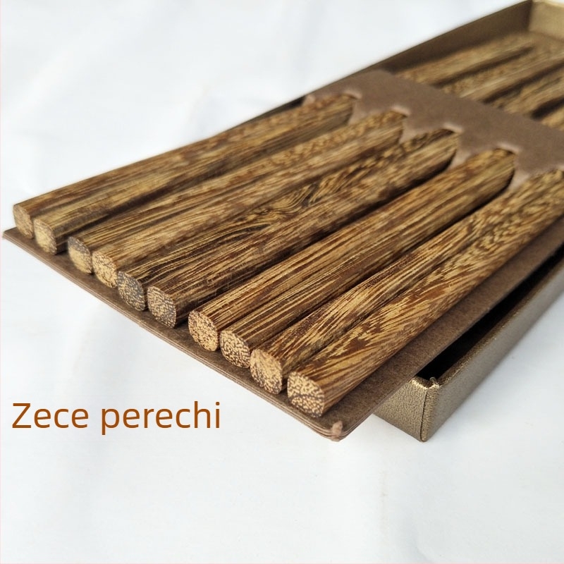 Bețișoare de bucătărie din lemn Chicken Wing Wood, set de 10 perechi, netratate, fără vopsea și fără ceară