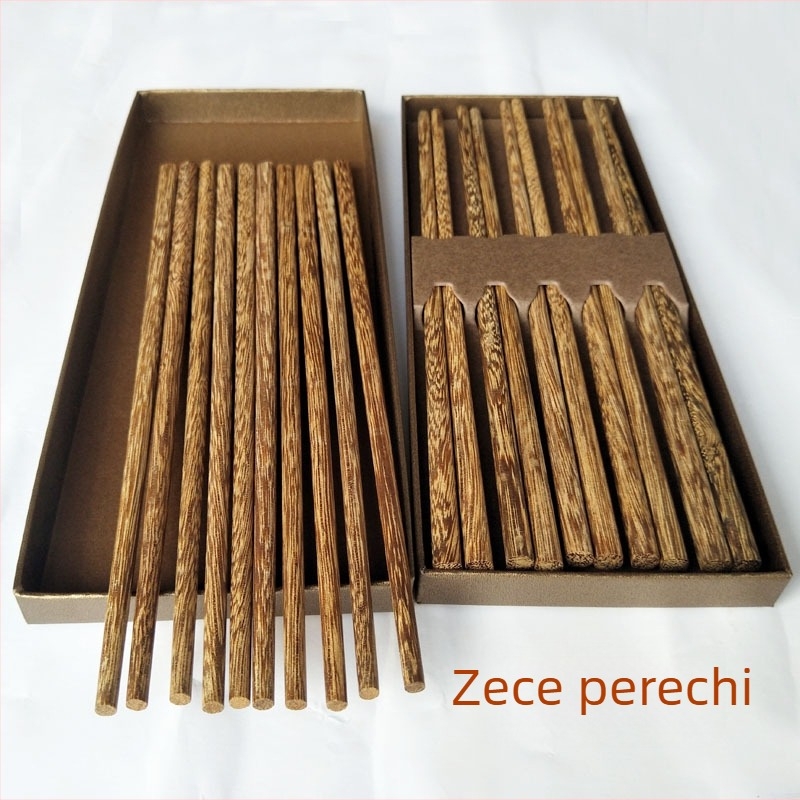 Bețișoare de bucătărie din lemn Chicken Wing Wood, set de 10 perechi, netratate, fără vopsea și fără ceară
