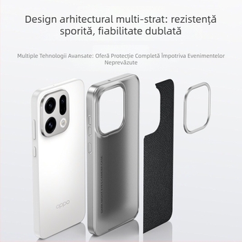 Husa Oppo Find X9 Pro cu textură de piele lychee și protecție X300