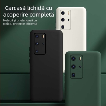 Husă Huawei P40 Pro – silicon lichid, design minimalist, de înaltă calitate, unisex, stil Insta