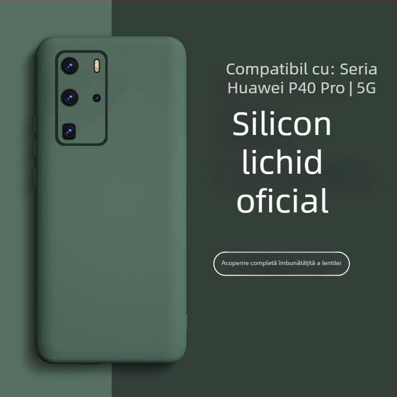 Husă Huawei P40 Pro – silicon lichid, design minimalist, de înaltă calitate, unisex, stil Insta