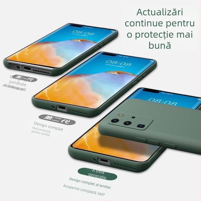 Husă Huawei P40 Pro – silicon lichid, design minimalist, de înaltă calitate, unisex, stil Insta