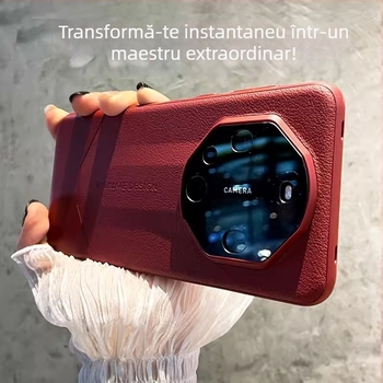 Husă din piele ecologică cu model lychee pentru Huawei Mate80 Pro+; se transformă instant într-o husă de protecție Mate60.