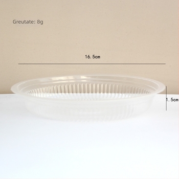 Farfurie circulară de unică folosință pentru salată și fructe – transparentă, din plastic, uz casnic și comercial