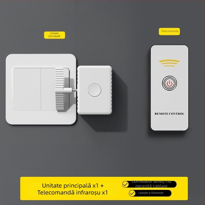 Comutator de lumină wireless automat pentru cămin