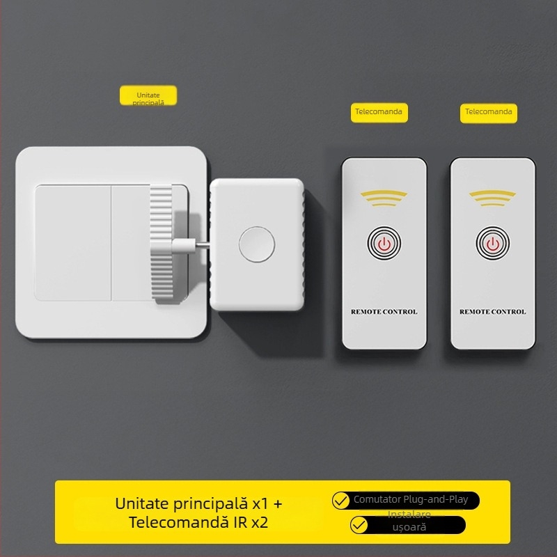 Comutator de lumină wireless automat pentru cămin