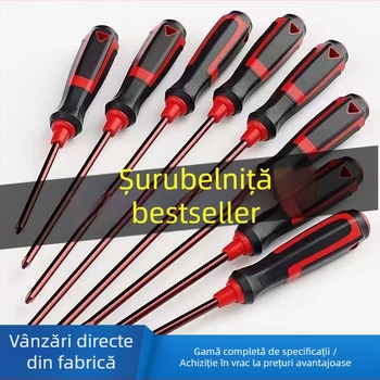 Set de șurubelnițe Philips din oțel S2, magnetice și izolate, mâner din plastic, dimensiuni 4 inci, 5 inci, 6 inci și 8 inci
