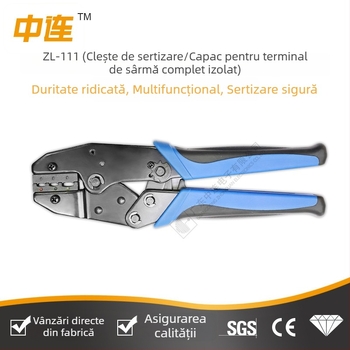 Clește de sertizat la rece pentru terminale, unealtă manuală pentru electrician, vârf tubular din cupru, cablaj multifuncțional