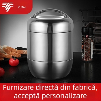 Cutie de prânz din oțel inoxidabil cu izolație în vid, 1,5 L