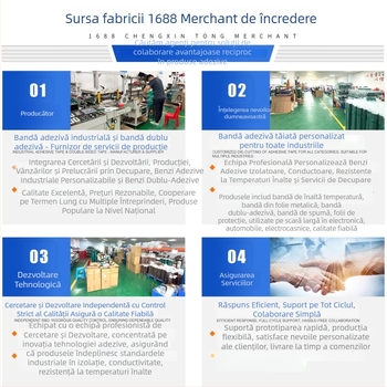 Bandă PTFE de înaltă temperatură cu adeziv siliconic, izolantă, ignifugă, rezistentă la apă