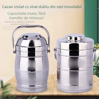 Recipient din oțel inoxidabil cu izolație vacuum, capacitate mare, vas pentru supă și cutie pentru prânz pentru uz casnic