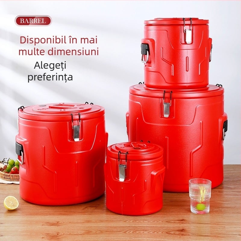 Recipient termic din oțel inoxidabil 304, cu pereți dubli din spumă, pentru ceai cu lapte, orez și lapte de soia, capacitate mare, menține temperatura