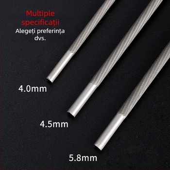 Fișier pentru lanțul de drujbă și fișier rotund pentru lanț, pentru drujbă pe benzină sau electrică, dimensiuni 4,8 mm și 5,5 mm