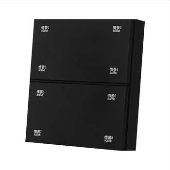 Panou întrerupător wireless, inteligent, cu opt taste și Bluetooth Mesh pentru control dual al iluminării