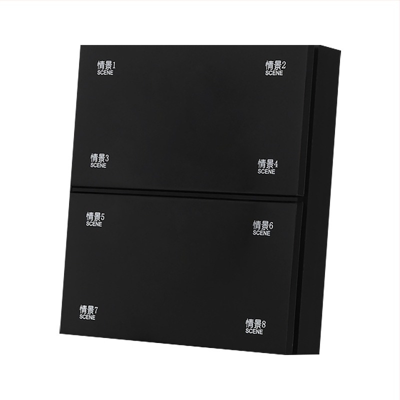 Panou întrerupător wireless, inteligent, cu opt taste și Bluetooth Mesh pentru control dual al iluminării