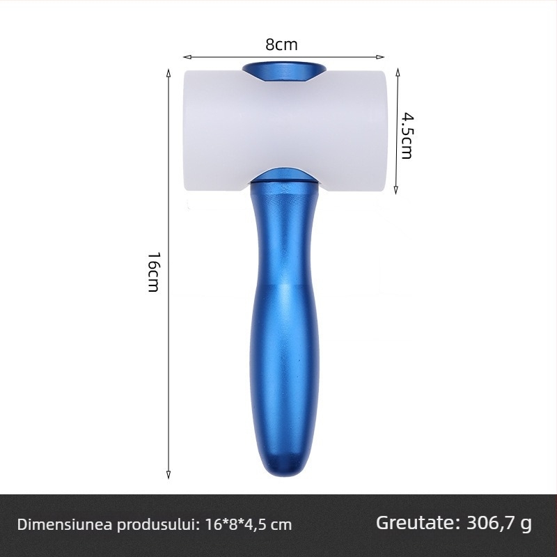 Cioc în formă de T pentru gravură pe piele cu mâner din lemn colorat; cioc din nailon pentru imprimarea modelelor; instrument de artă din piele lucrat manual